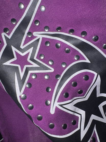 GALAXY PURPLE HOODIE (RIVETS)