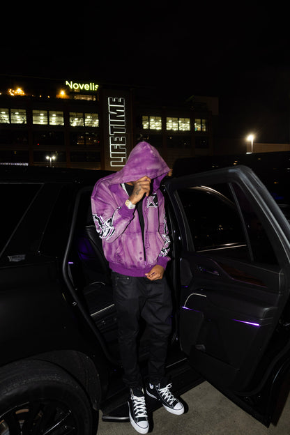 GALAXY PURPLE HOODIE (RIVETS)
