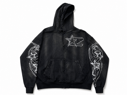 BLACK HOLE HOODIE (RIVETS)