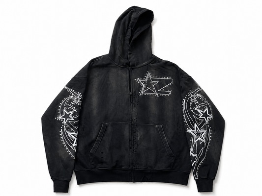 BLACK HOLE HOODIE (RIVETS)